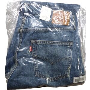 NWT Levi's 501 90s Selvedge Jeans Women W29 L32 Get On Board Straight Denim Blue